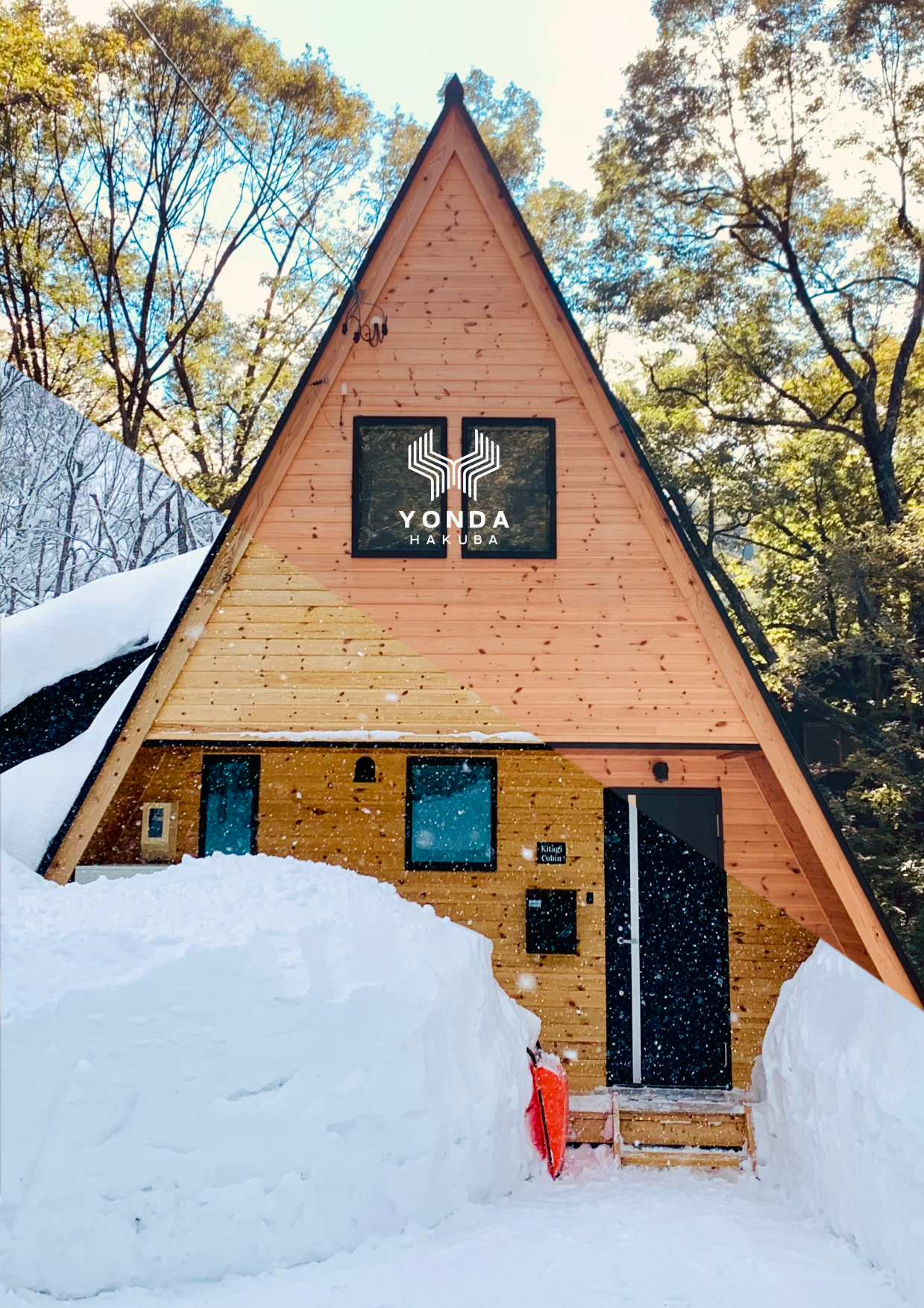Kitagi Cabin in winter, Hakuba